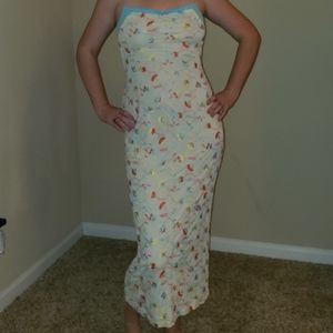 Vintage 90's Ozbek dress w/embroidery